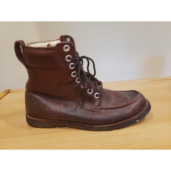 Timberland Men's Earthkeepers Dark Brown Lace-Up Boots 9.5 - Picture 9 of 12